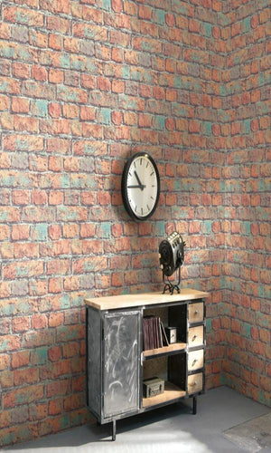 Precious Elements Traditional Aged Brick Wallpaper NH30404
