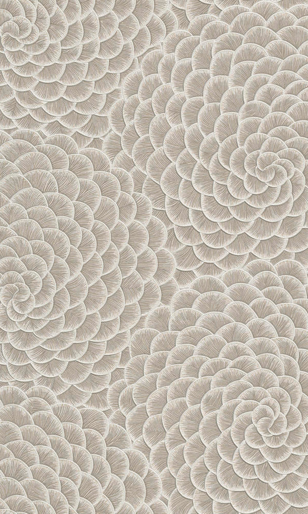 geometric floral wallpaper