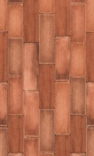 Amelie Patched Leather Wallpaper 475845