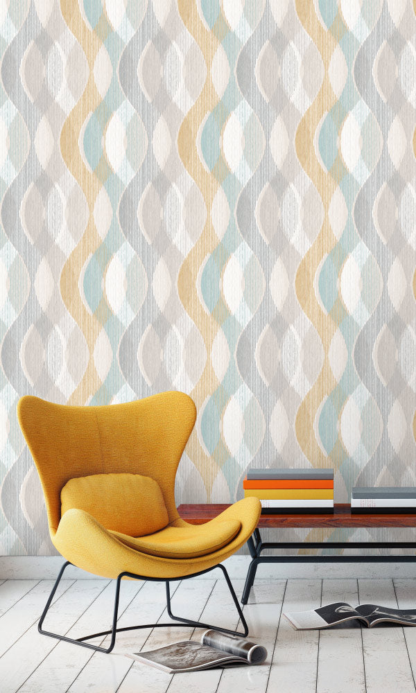 funky geometric wallpaper ideas