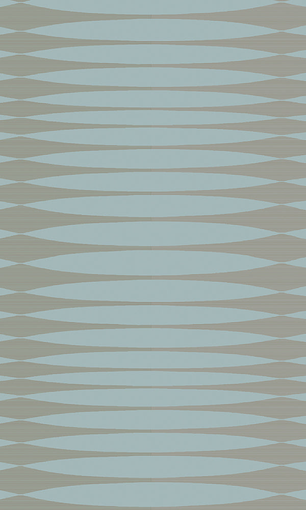 Blue & Bronze Fine Tooth Stripe CH4008