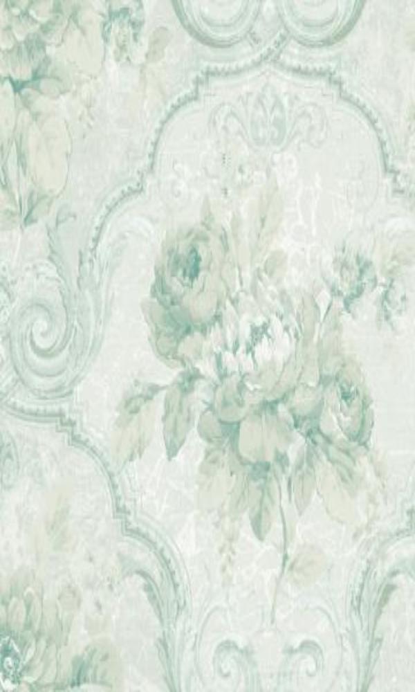 Brockhall Concrete Floral Wallpaper NH20114