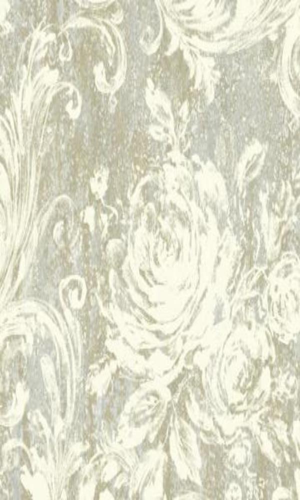 Brockhall Feathered Floral Wallpaper NH21008