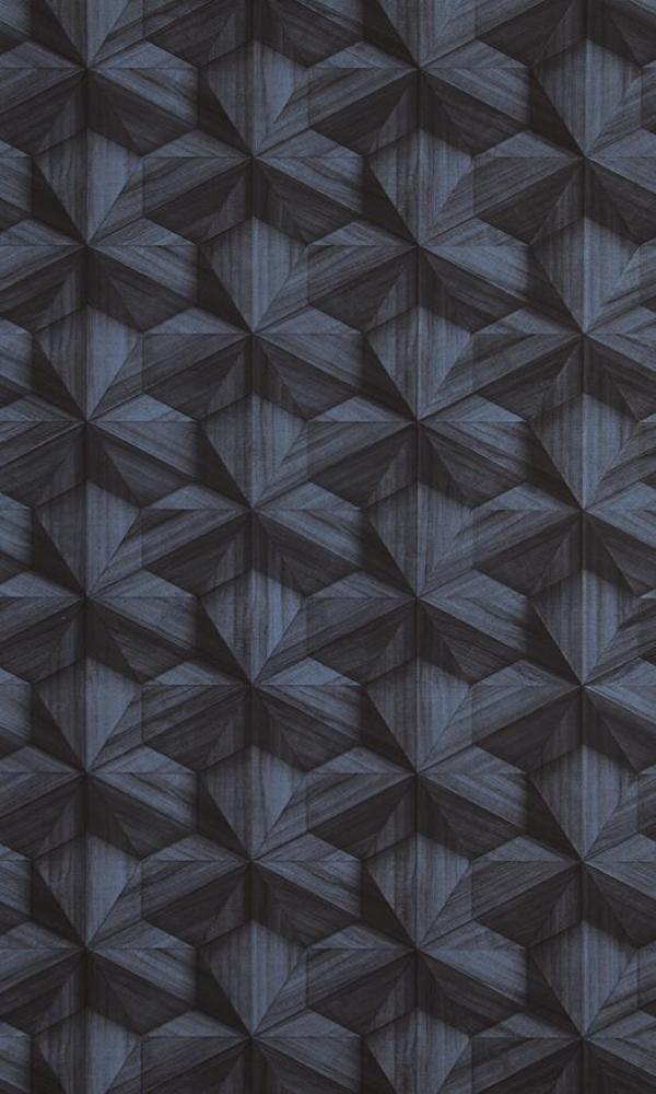 Loft Wooden Hexagon Wallpaper 218411